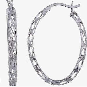 Sterling silver hoop earrings